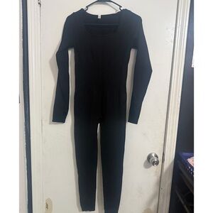 Black Long Sleeve Jumpsuit